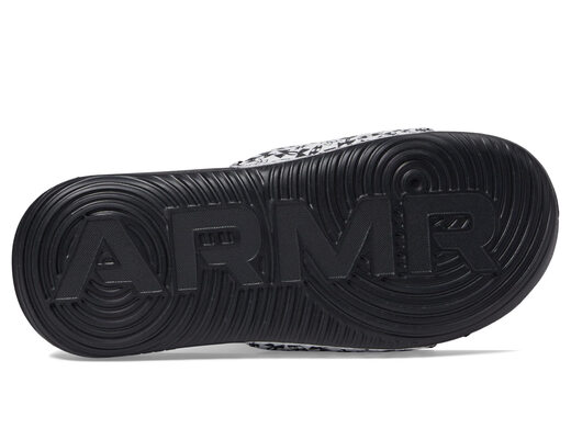 Under Armor Under Armor Under Armor Unisex Children's Ansa Pattern Fixed Strap Sandals (105) White/Black/Black 1 Little Kid