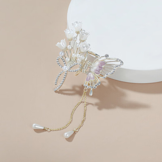 Chimera (CHIMERA) 3-piece hairpin headwear for women, high-end hairpin grabber for the back of the head, shark clip gift box, birthday gift for girls