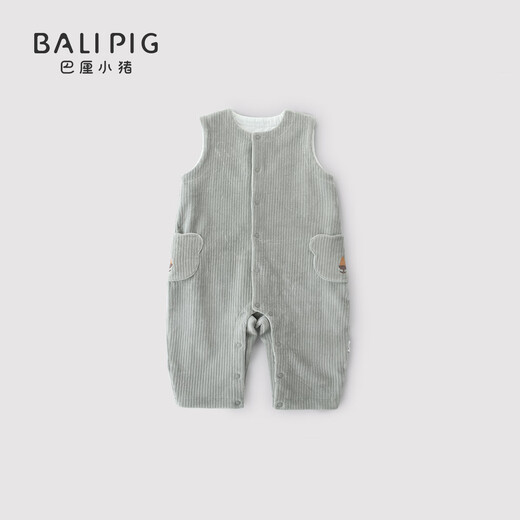 Bali Piggy Baby Overalls Spring and Autumn Style Boys Jumpsuit Girls Girls Sweater Jumpsuit Super Cute Green 80