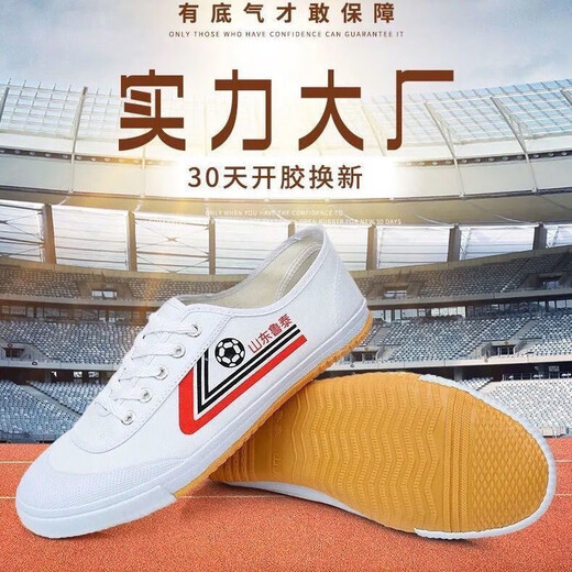 韵优利山东鲁泰球鞋白色帆布运动鞋训练大尺码男鞋防滑耐磨足球鞋男人跑 9902白色 42