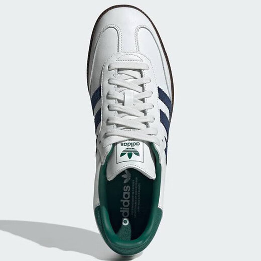 ADIDAS (ADIDAS) Clover Shoes para hombres Zapatos para mujeres 2025 Summer Sports Shop Samba Show Top Lightweight Board Zapatos Ih4882 Blanco y azul 42
