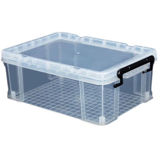 Customized King-Size-Bett flach Aufbewahrungsbox Transparent Plastikkleidung Quilt Aufbewahrungsaufbewahrung Tidy Box Schuhe unter dem Bett kurz 6630 [44*30*16.5]