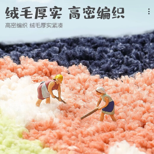 Segana bathroom absorbent floor mat bathroom door step mat cute non-slip mat home carpet door mat entry door mat Guagua frog 40*60CM two pieces