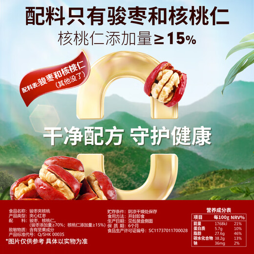 
Baicaowei Daily Hug Fruit 758g Xinjiang Hotan Junjujube with Walnut and Red Date Gift Box Snacks Gift Package Gift Gift