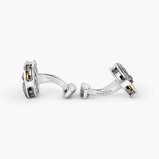 
TATEOSSIAN [Global Limited] Sapphire movement gear cufflinks men's French sleeve nail fashion jewelry birthday gift Sapphire movement cufflinks (300 pairs)