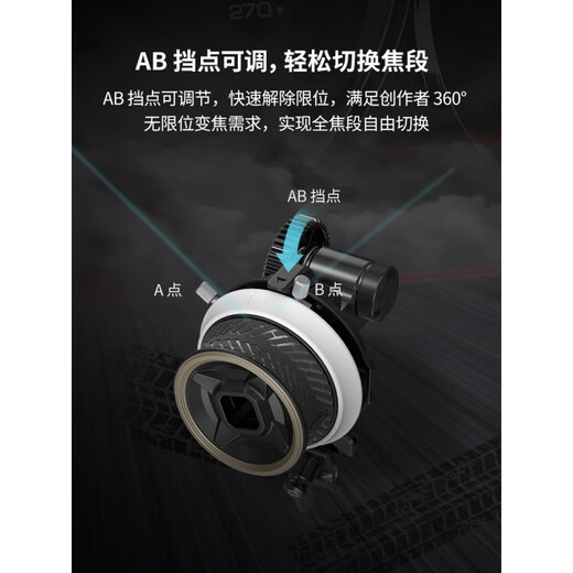 SmallRig Mini Focus Universal Camera SLR Wireless tragbarer Mini Zoom Handbuch Handelsobjektiv einstellbare Fernbedienung 62.5-64.5 Nahtloser Fokus Ring 3291