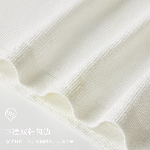 浪莎（LangSha）2件吊带背心女士春夏季修身白色百搭外穿打底内搭上衣 白色+黑色 L