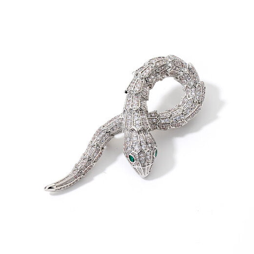 Qlady Year of the Snake brooch, high-end brand corsage, light luxury suit pin, collar pin, high-end accessories, snake comes to run gift