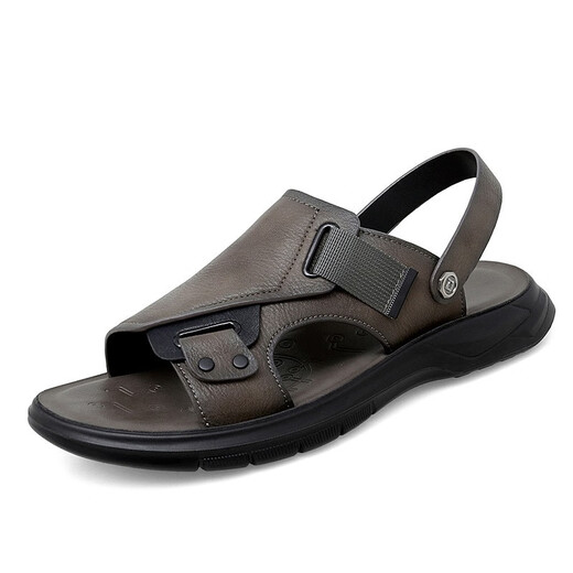 
Classic Car (WECKER) Hong Kong high-end genuine leather sandals men's soft sole exterior beach shoes men 2025 new casual dual-purpose sandals men 9923 brown beach shoes counter 38