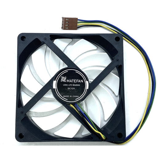 利民（Thermalright）9015机箱风扇HP400大风is40台式机12V滚珠PWM温控9215风扇9CM 黑色 大风量款 2线 92*92*15MM