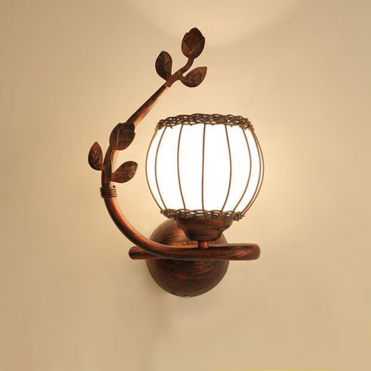 Yilin Wall Lamp Bedroom Wall Bedside Lamp Simple Modern Creative European American American LED Living Room Aisle Stair Lamp H020 Right Style +9W Left and Right Message Pull Switch