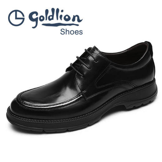 Goldlion Men's Shoes мягкая кожаная мужская бизнес-бизнес формальная кожаная обувь британская круглая
