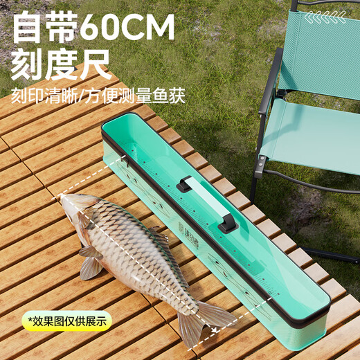 Xiaofengxian large-capacity waterproof fishing gear box multi-function storage bag float line set thickened EVA engraved EVA multi-function storage box 68*12.7*11.5CM