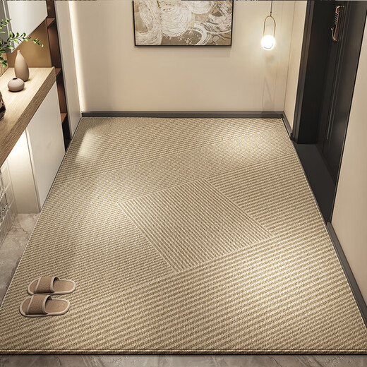 
Derenkafu brand entrance door floor mat high-end sense entrance door mat erasable and free washable entrance door mat anti-slip and dirt-resistant household door carpet Qiuling 14109 120cm*160cm new upgrade [dirty-resistant and no wash-resistant