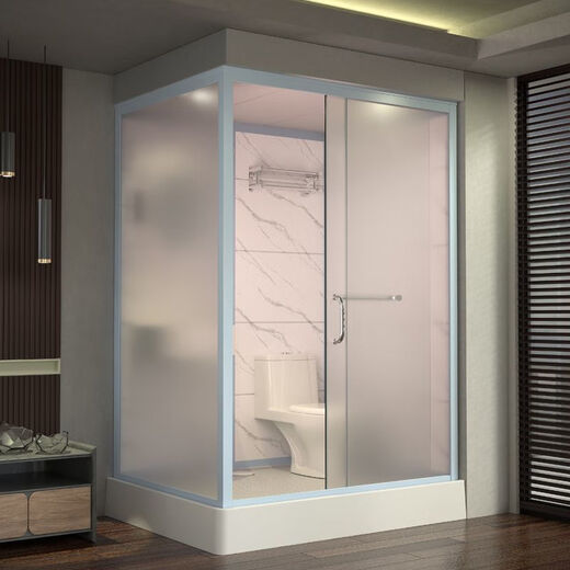 JOMOO's new integrated shower room bathroom integrated toilet mobile integrated bathroom household partition door waterproof toilet 140*110 side door with toilet and no steam
