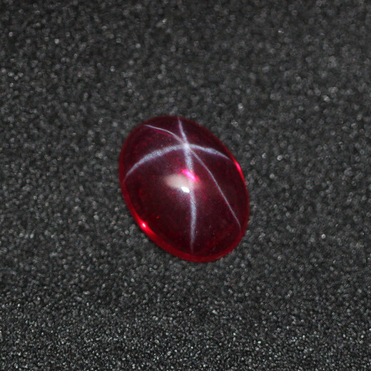 DL 1998 Chinese Valentine's Day gift starlight gem oval flat bottom plain red stone red powder fusion oval (8X10mm)
