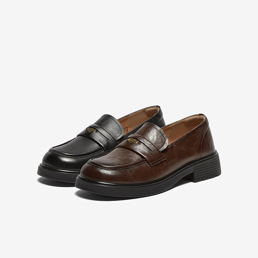 Best 24 Automne Shopping Mall Som Style Modage de style collégial Chaussures pour femmes à talons épais A3512CA4 Black 37