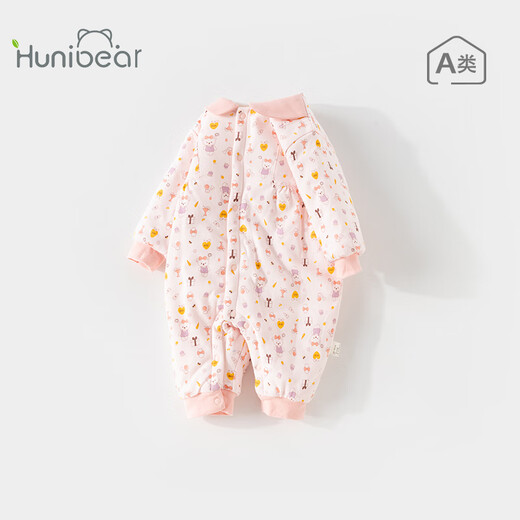 Happy Bear baby jumpsuit baby autumn and winter quilted warm clothes infant winter clothing pajamas winter clothes