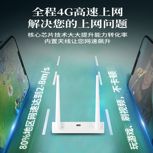 Yunqipin enrutador móvil inalámbrico de banda ancha wifi portátil wifi6 sin necesidad de tirar del cable de red, sin necesidad de insertar la tarjeta, tráfico de velocidad ilimitada Tarjeta de Internet oficina de alquiler dormitorio sitio de construcción zona montañosa banda ancha versión mejorada de ocho núcleos: aceleración del 200%