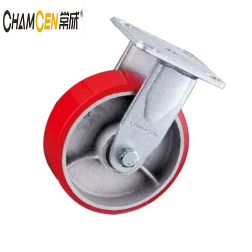 Roue / pièce PU rouge PLAT FRETPRES