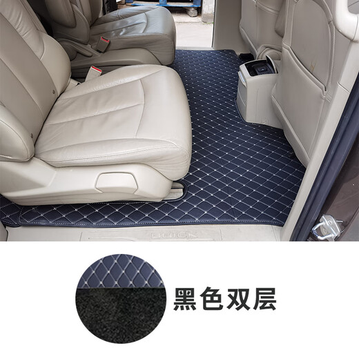 Han Xiaomiao Buick GL8 foot pad Lu Zun leather foot pad Fathead fish 25s28t653t652 special carpet modification full encirclement, three rows of the whole car + rear box pad [beige leather]