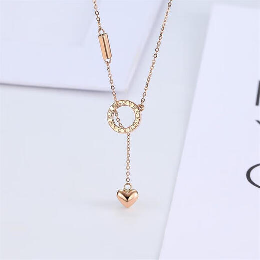 Chao Acer 18K gold necklace with gold birthday gift for women, Yuejiyuanxin XQK30000303, about 40cm with tail chain