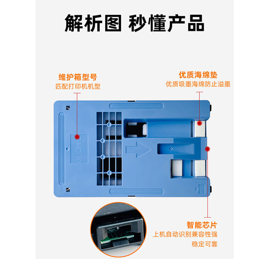 SEG Canon IPF650 655 671 681 686 750 755 Abfall-Tintenbehälter-Wartungsbox MC-10 Wartungstintenpatronenwartungsbox 5 Packs