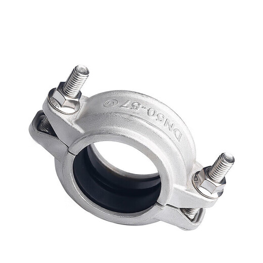Jinniu Pipe Industry Stainless Steel Grooved Clamp Specifications DN150 (Outer Diameter 165) Material 304 Stainless Steel Gray DN150 (Outer Diameter 165) 304 Stainless Steel
