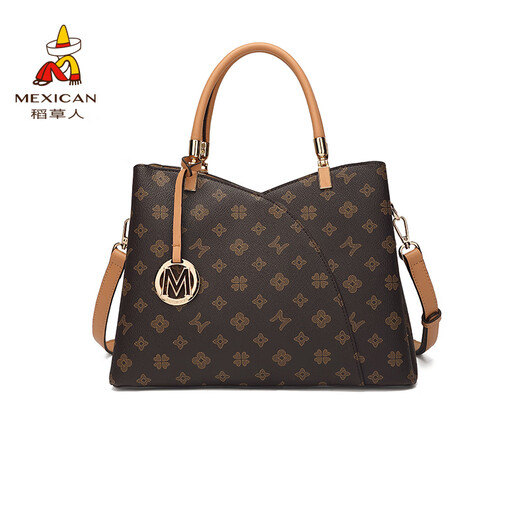 稻草人包包女包2025新款轻奢百搭手提包妈妈包单肩斜挎包生日礼物送妈妈