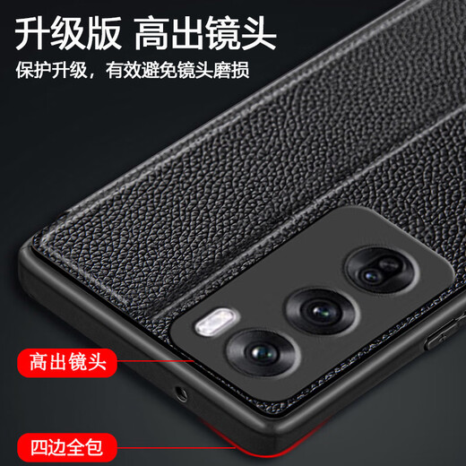 Aimison oppo reno12/reno12pro mobile phone case flip smart leather case oppo reno 11pro stand protective cover all-inclusive anti-fall lens simulated leather black-smart window OPPO Reno12
