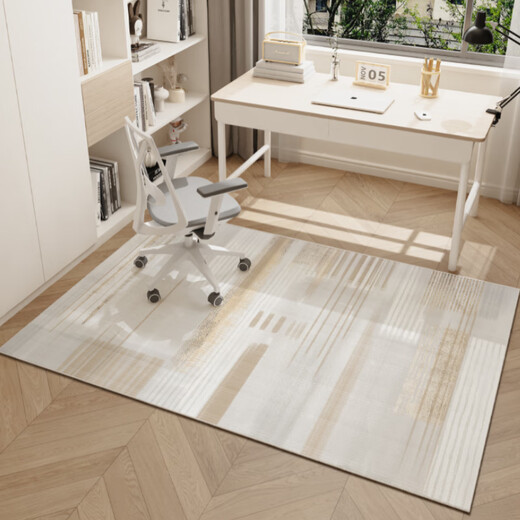 Zunxun rocking chair floor mat non-slip rectangular study special bedroom room floor protection mat soundproof desk afternoon white tea-6N 200*300cm sound insulation and noise reduction non-slip wear-resistant