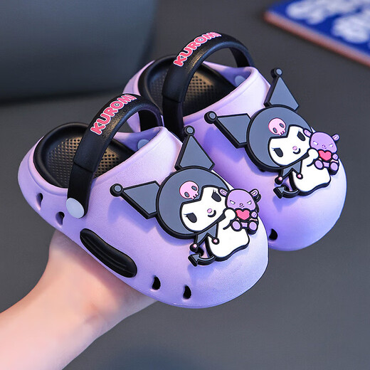 Melody Sanrio Children's Croc Shoes Girls Princess Beach Wading Shoes Baotou Culomi Soft Sole Sandals Melody 19cm Inner Length Approximately 17.5cm