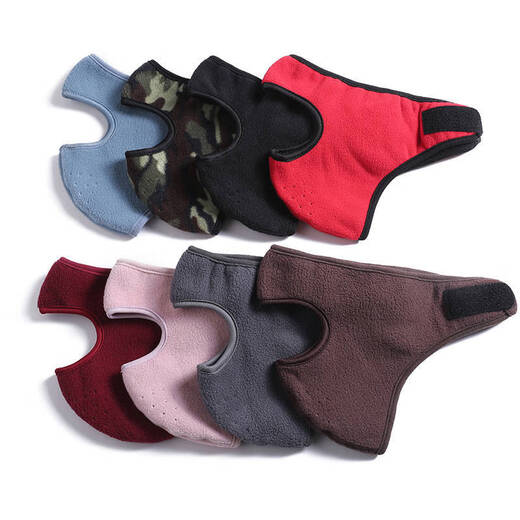 
HengTravler Autumn and Winter Mask Outdoor Cycling Warm Thickened Neck and Ear Mask Men's and Women's Windproof Electric Vehicle Full Face Mask Blue Edge
