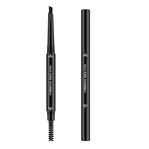 Double-headed automatic rotating eyebrow pencil, waterproof, sweat-proof, long-lasting and non-removable, beginner's eyebrow pencil, double-headed eyebrow pencil dark coffee, 2 pieces