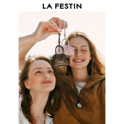 Lafestine [Regalo de San Valentín Chino] Mini auriculares Bolsa 2025 Nuevo colgante de moda Mini Bag Mocha Muss