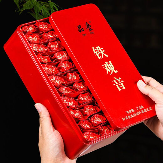 品叠特级铁观音500g茶叶浓香型新茶兰花香特级乌龙茶拖酸礼盒装 铁观音