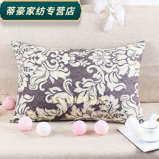 Rongtao 2023 new sofa pillow case rectangular core-free cushion canvas pillow long backrest living room backrest white daisy fine canvas 60X80 core-free