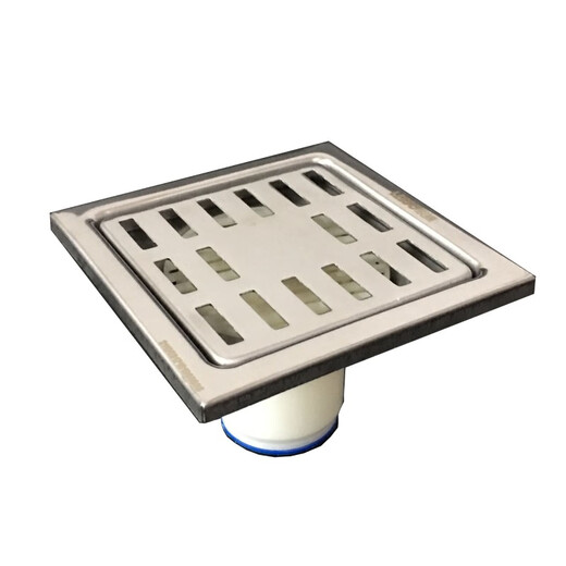 Liansu (leseo) Leso lingshang drainer de plancher anti-odor salle de douche de salle de bain carré 304 drain de sol en acier inoxydable 50/75 pipe liansu en acier inoxydable drain de sol wp11303