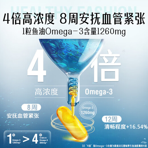 Swisse Swisse 4 times high concentration deep sea fish oil capsules 1800mg 240 capsules omega3DHA+EPA