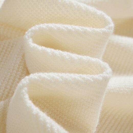 Chunzhu 100% pure wool hooded sweater, lazy style, versatile solid color pullover, warm sweater, women's top, cardigan, white L (100CM)