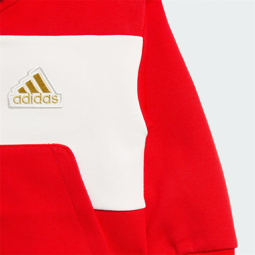 Adidas 24 Новогоднего модели мужской и женский спорт и повседневные с длинным рукавом с закрытым капюшоном JF3881JF3882 Красный и черный JF3881 86CM