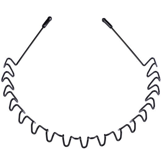 LVPASA Men's Hairband Men's Broken Hairpin Sports Wave Black Face Wash Headband Women's Hair Bundle Hairpin Short Hair Headwear Hairpin 2pcs Wavy Thickened Style