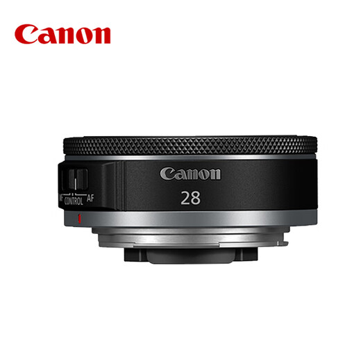 Canon RF full-frame mirrorless lens fixed focus lens suitable for R50 V R7 R8 RP R6 second generation R5 R10 R3 R100 mirrorless camera RF 28mm F2.8 STM wide-angle biscuit fixed focus official standard configuration does not include a variety of filters recommended purchase package