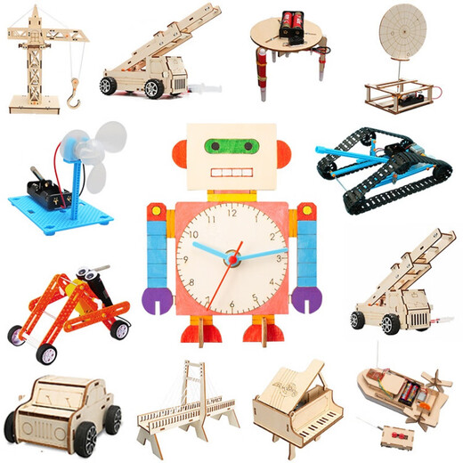 STRONGMONKEY children's science experiment set student homework kindergarten diy handmade technology small production materials gift toys remote control paddle steamer new