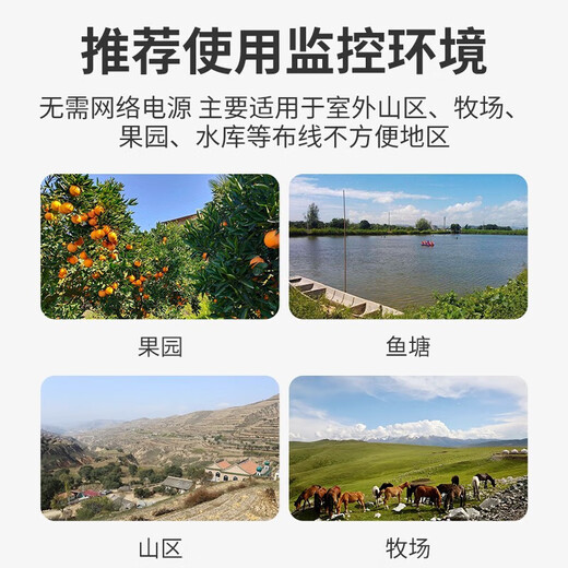 宏闪4g太阳能摄像头室外无线监控器家用360度无死角带夜视全景全彩追踪无电无网户外无需连wifi免流量