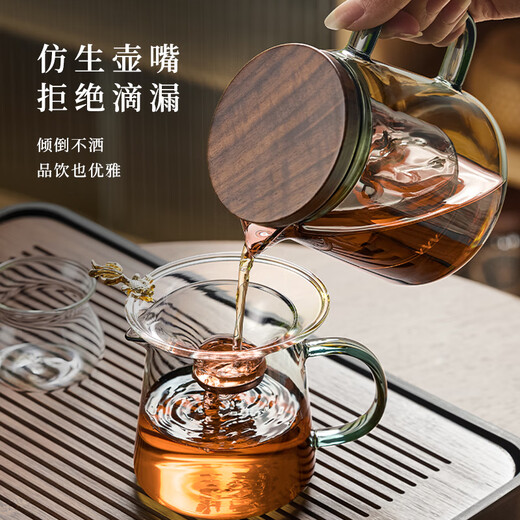 Yi Pot Tea Tea Set Home 2025 New High-End Teapot Teacup Glass Drinking Tea Hospitality Kung Fu Tea Maker Complete Set