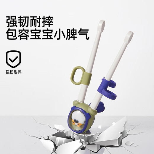 Jingqi (Joyncleon) Capante de entrenamiento infantil Aprendizaje asistido para niños con palillos para niños de 2 años de edad, Chopsticks antideslizantes [caja de almacenamiento gratuita] naranja y azul [rebote automático]