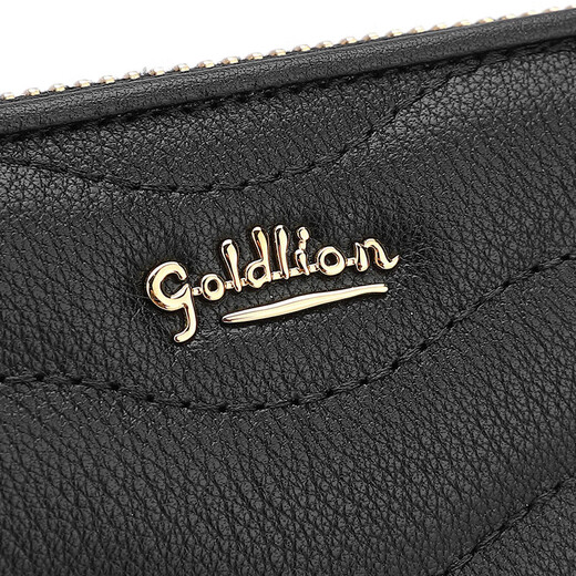 Goldlion Wallet Women's Long Top Layer Simple Large Capacity Clutch Bag Women's Birthday Gift