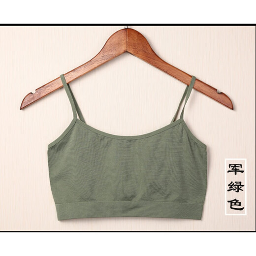 Ji Yafu without breast pads, sports underwear, bottoming straps, tube top, anti-exposure, half-length short navel-baring vest, women's cotton, black, one size fits all (good quality - high elasticity)