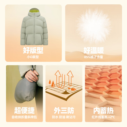 雪中飞2025新款男士短款户外高充绒连帽羽绒服潮流面包加厚舒适外套 天冰绿|4867 XL /175/96A